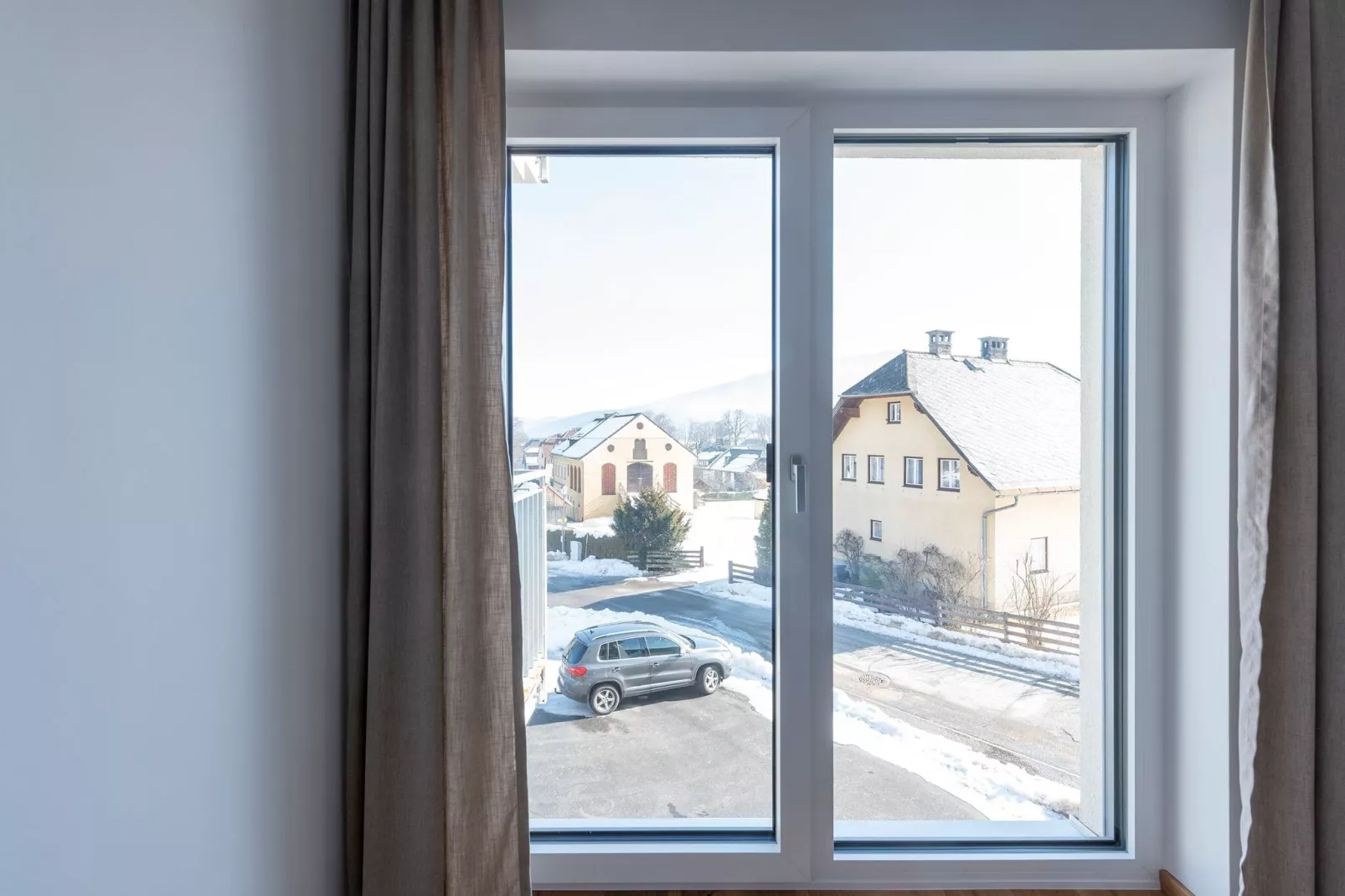 Aantrekkelijk appartement in Mauterndorf met wellnessruimte-Uitzicht winter