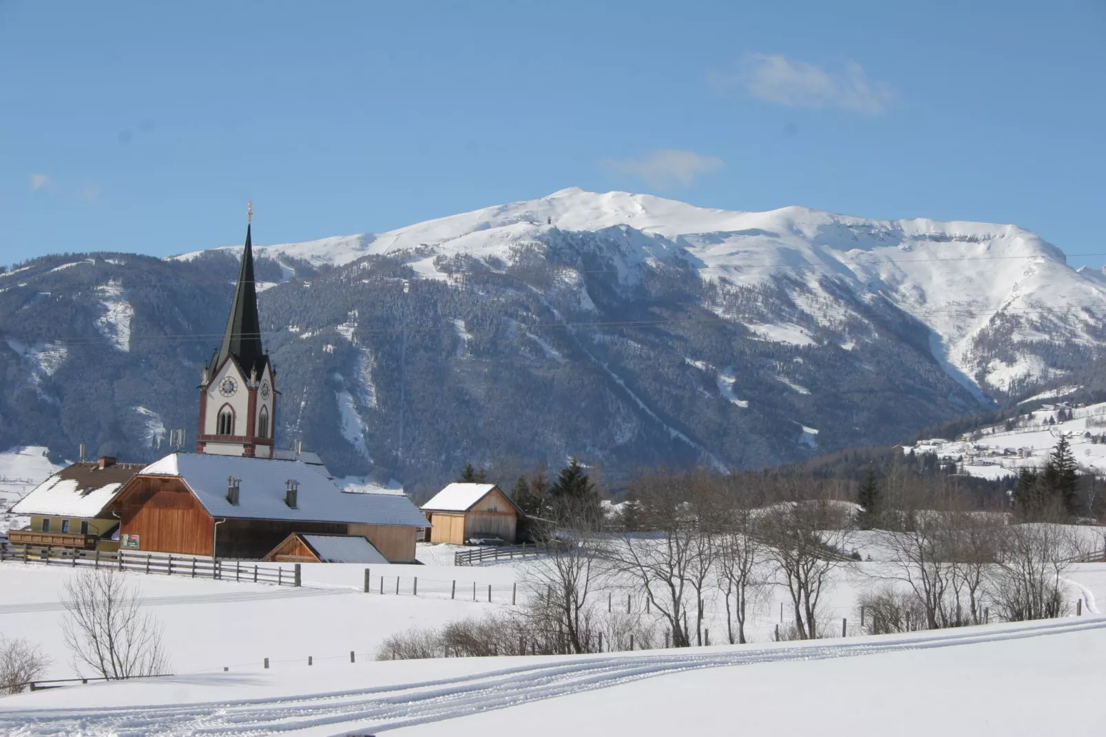 Chalet Mariapfarr-Uitzicht winter