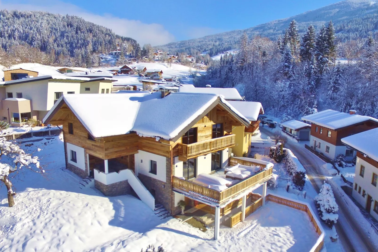 Mozarts Lodge-Exterieur winter
