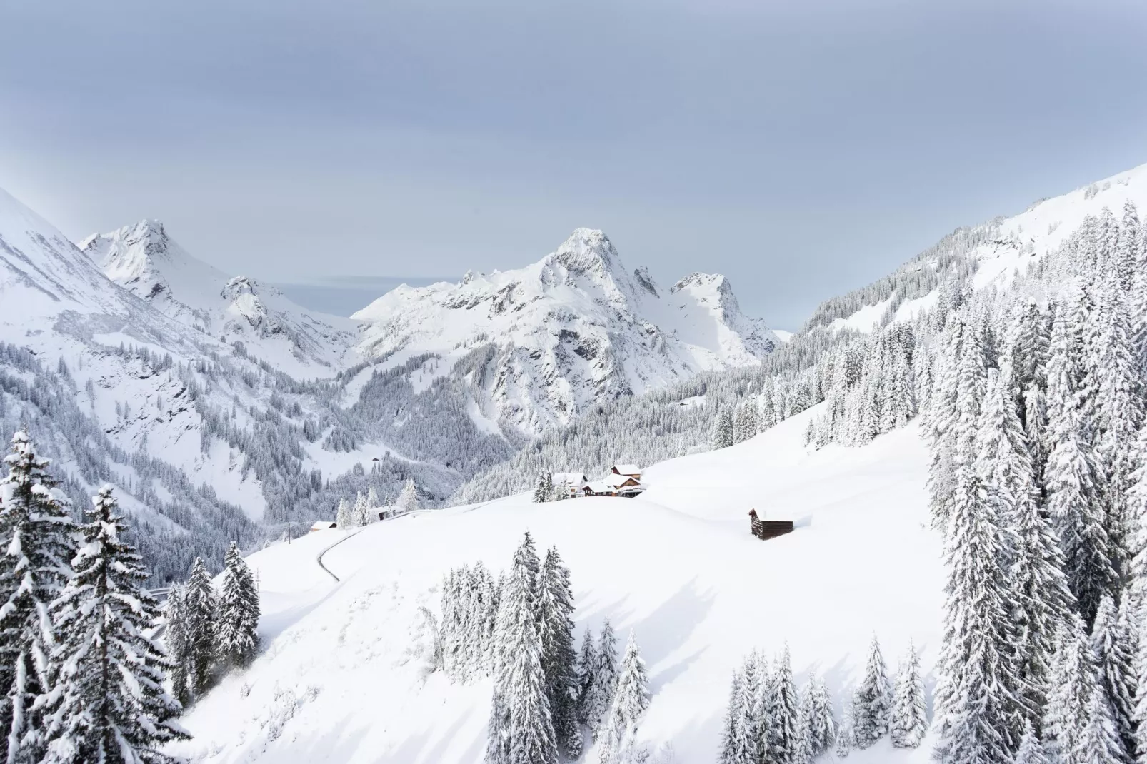 Heimat 1495 Arlberg-Uitzicht winter