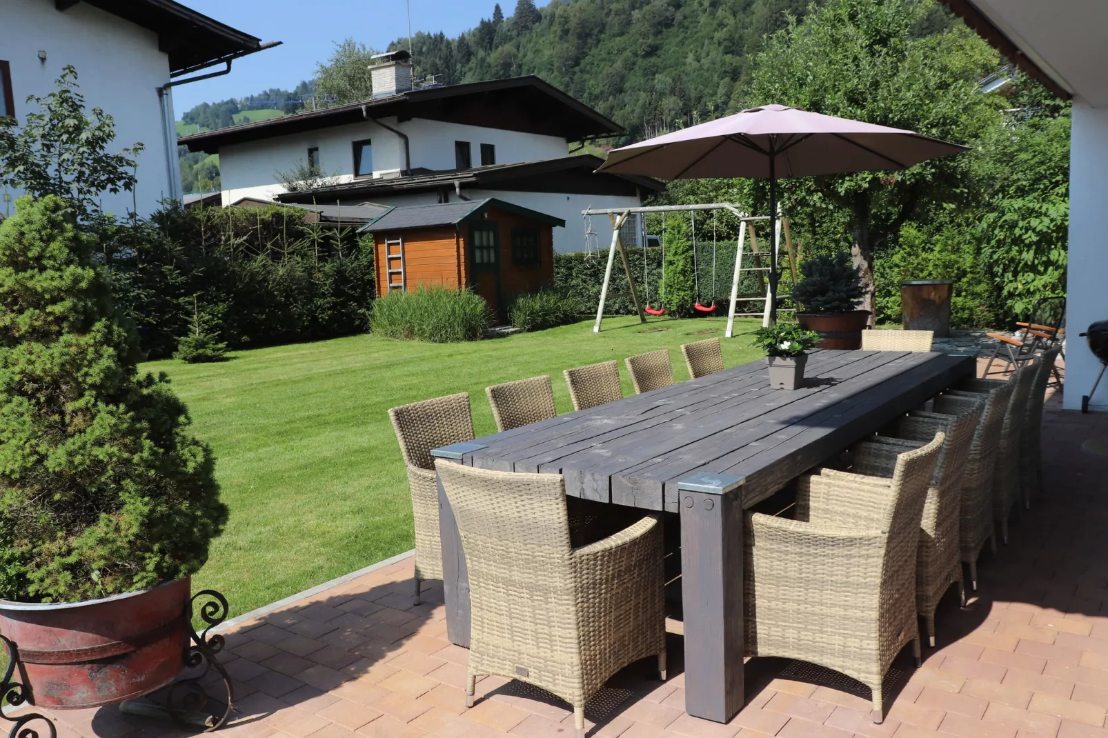 Chalet Hohe Tauern Zell am See-Tuinen zomer