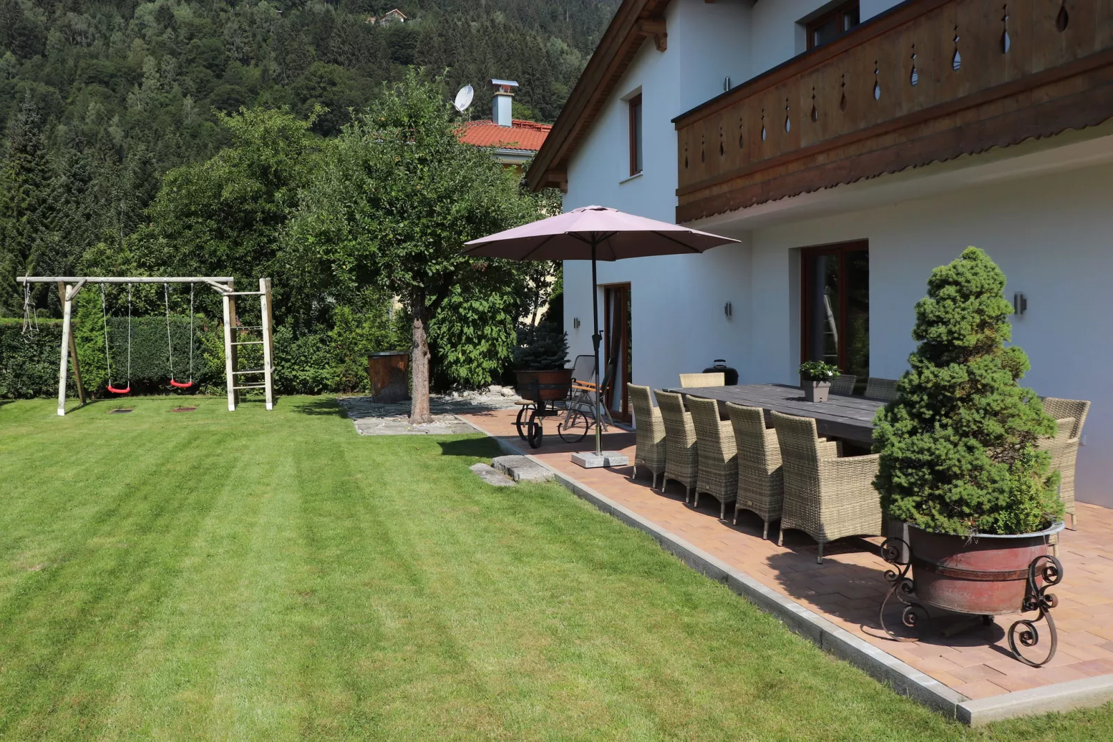Chalet Hohe Tauern Zell am See-Tuinen zomer
