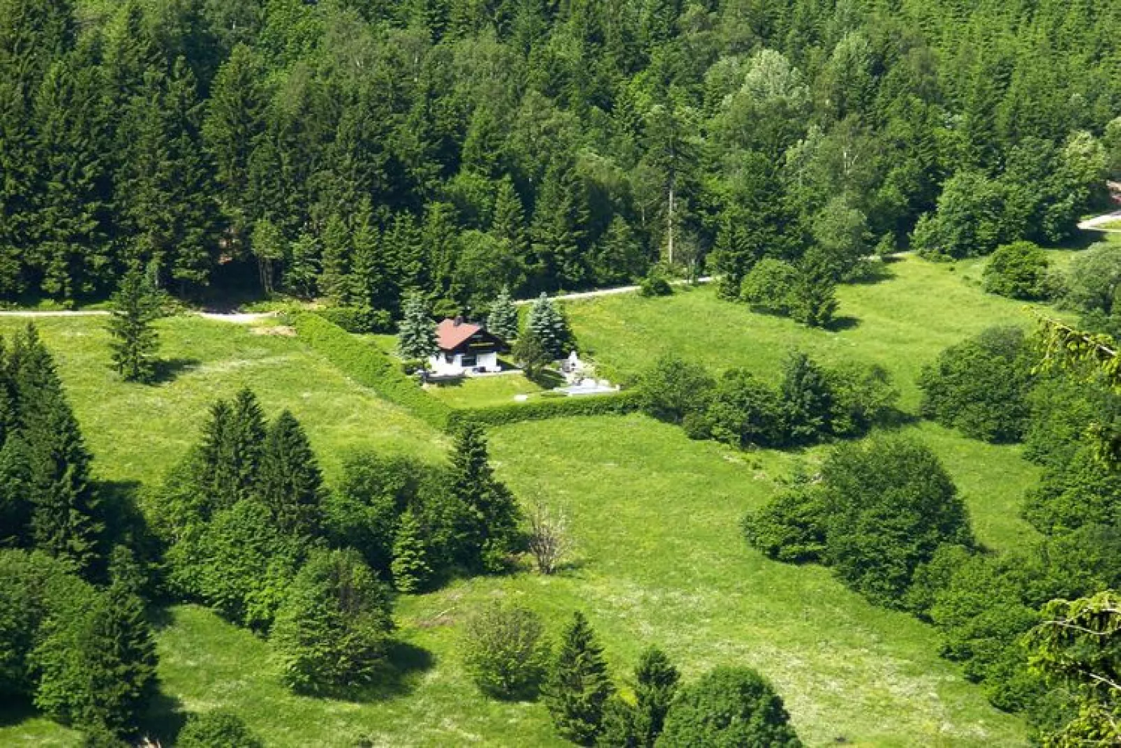 Ferienhaus Bickel Oberschönau-Tuinen zomer