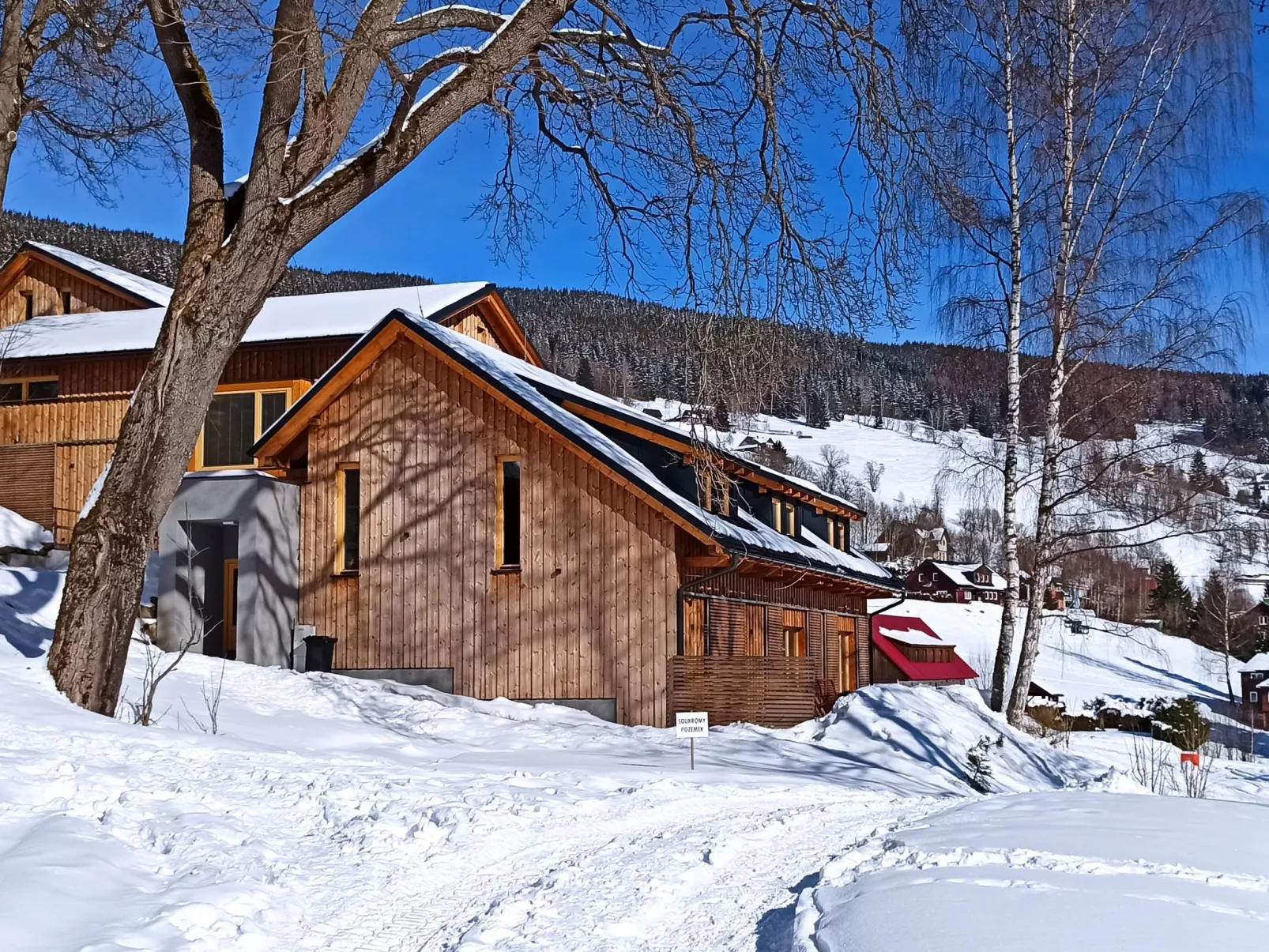 Ski-In Ski-Out Mountain Duplex Portášky3-Buiten