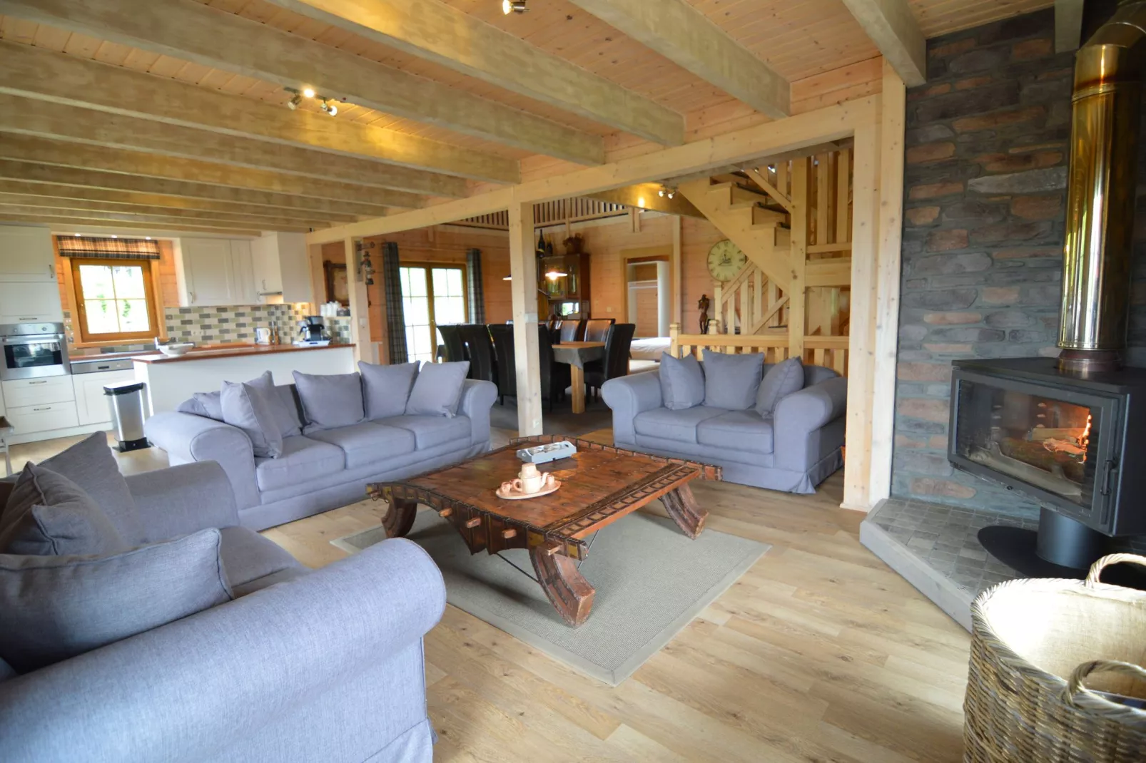 Chalet Du Soleil Grand Luxe-Woonkamer