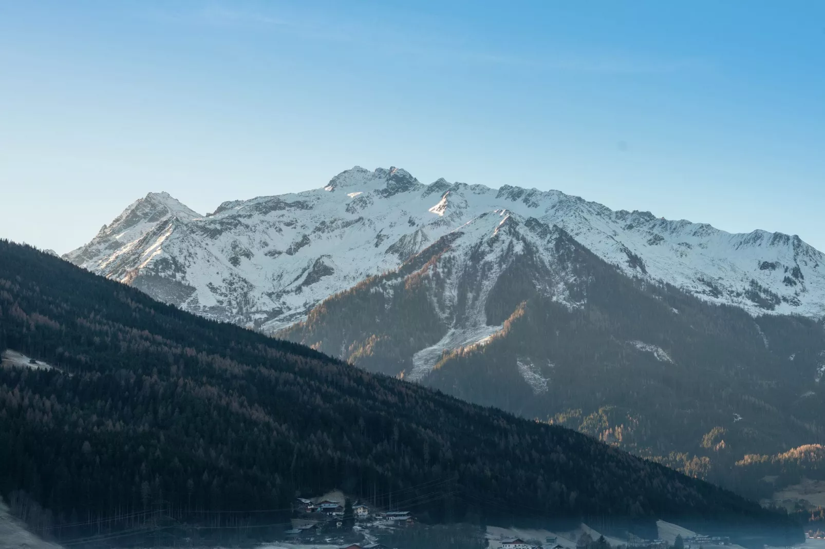 Dorfblick Bramberg-Gebied winter 5km