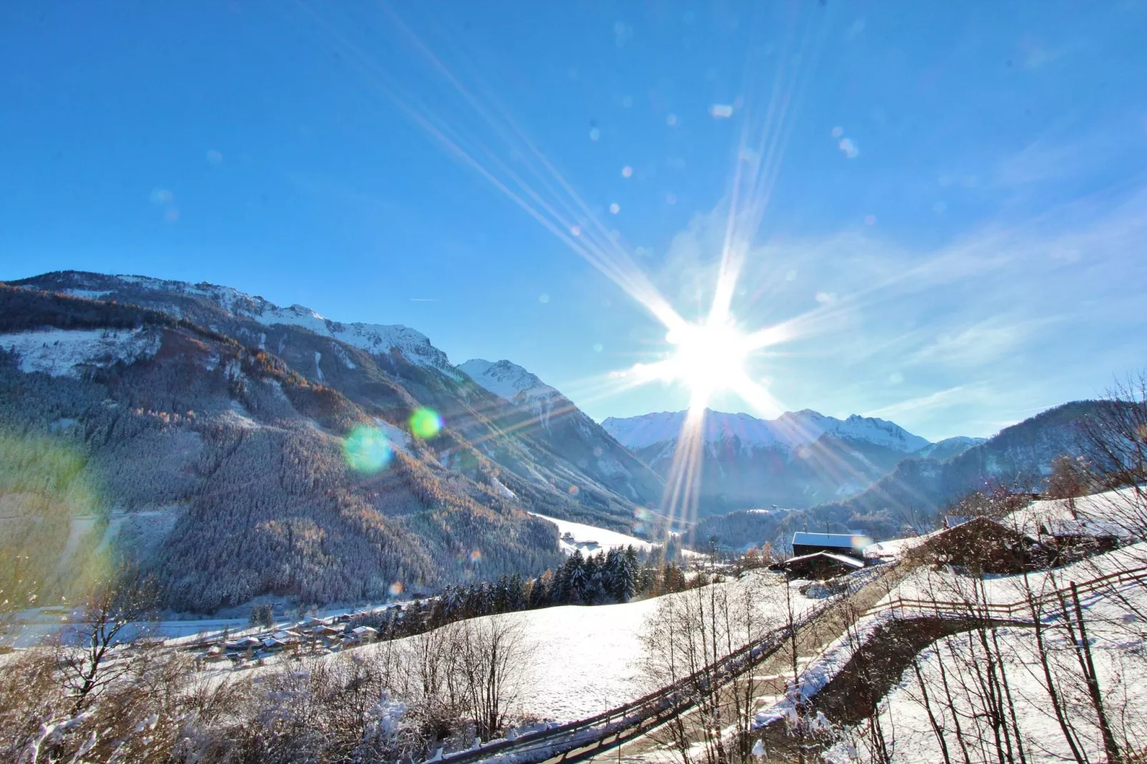 Lauras Bergheimat-Uitzicht winter