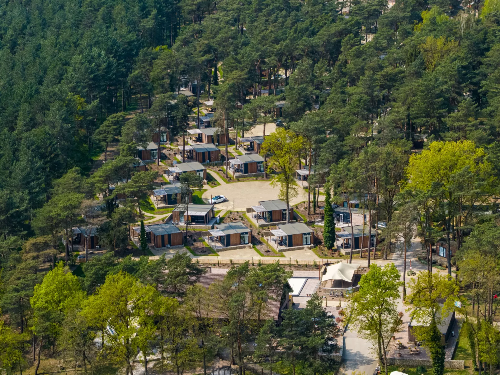 Papendaal lodge 4 Glampingtent-Buiten