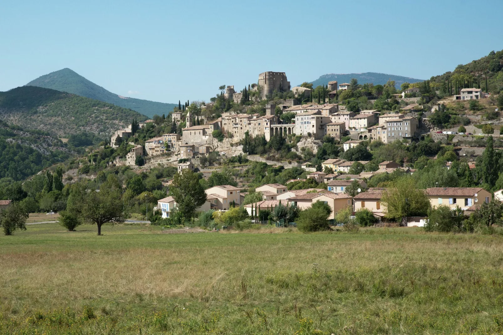 Chateau des Gipières-Gebieden zomer 1km