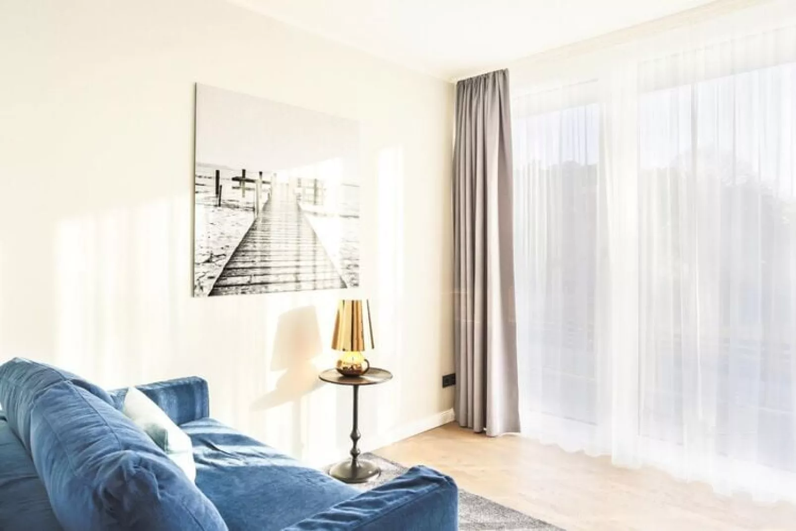 Apartments im MAREMÜRITZ Yachthafen Resort & Spa / Fortuna Suite Landseite 3 Personen-Slaapkamer
