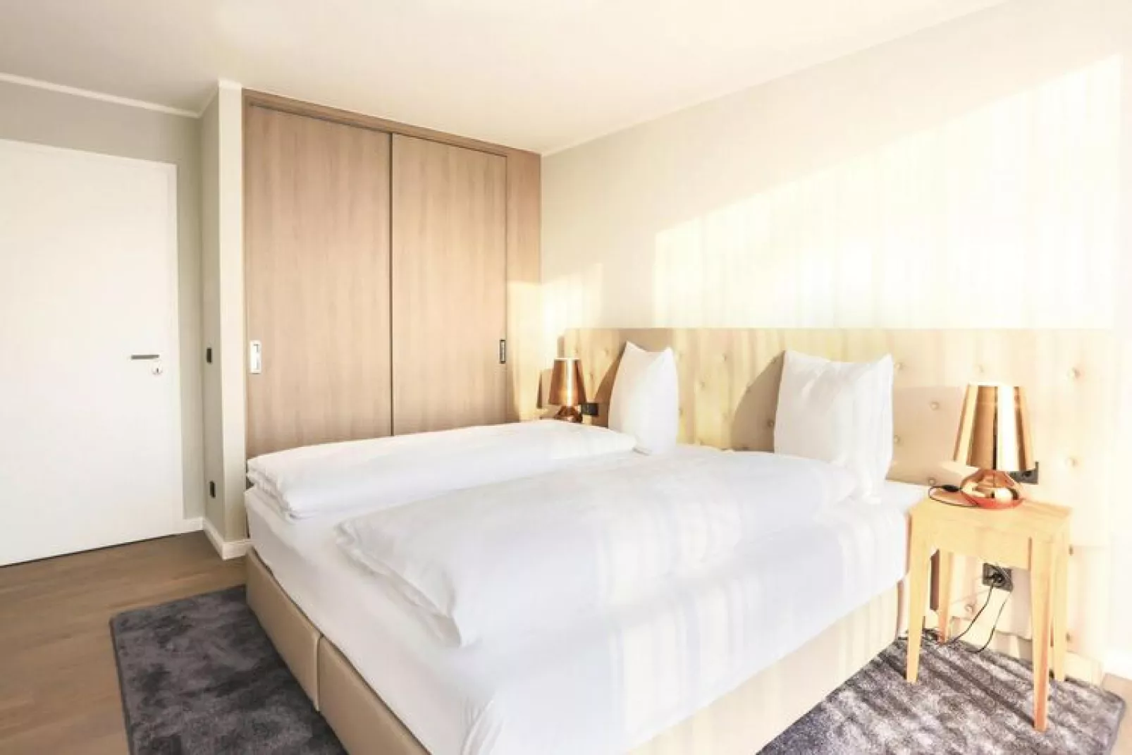 Apartments im MAREMÜRITZ Yachthafen Resort & Spa / Anker Penthouse Suite 2 Personen-Slaapkamer