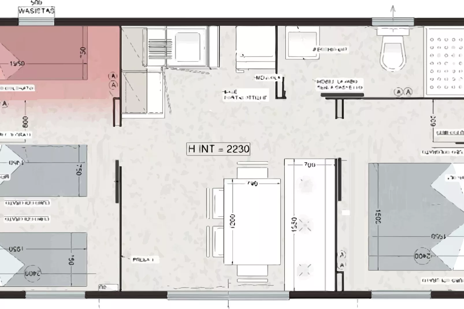 Caravanpark San Benedetto Camping Relais Peschiera / MH Young-Plattegrond