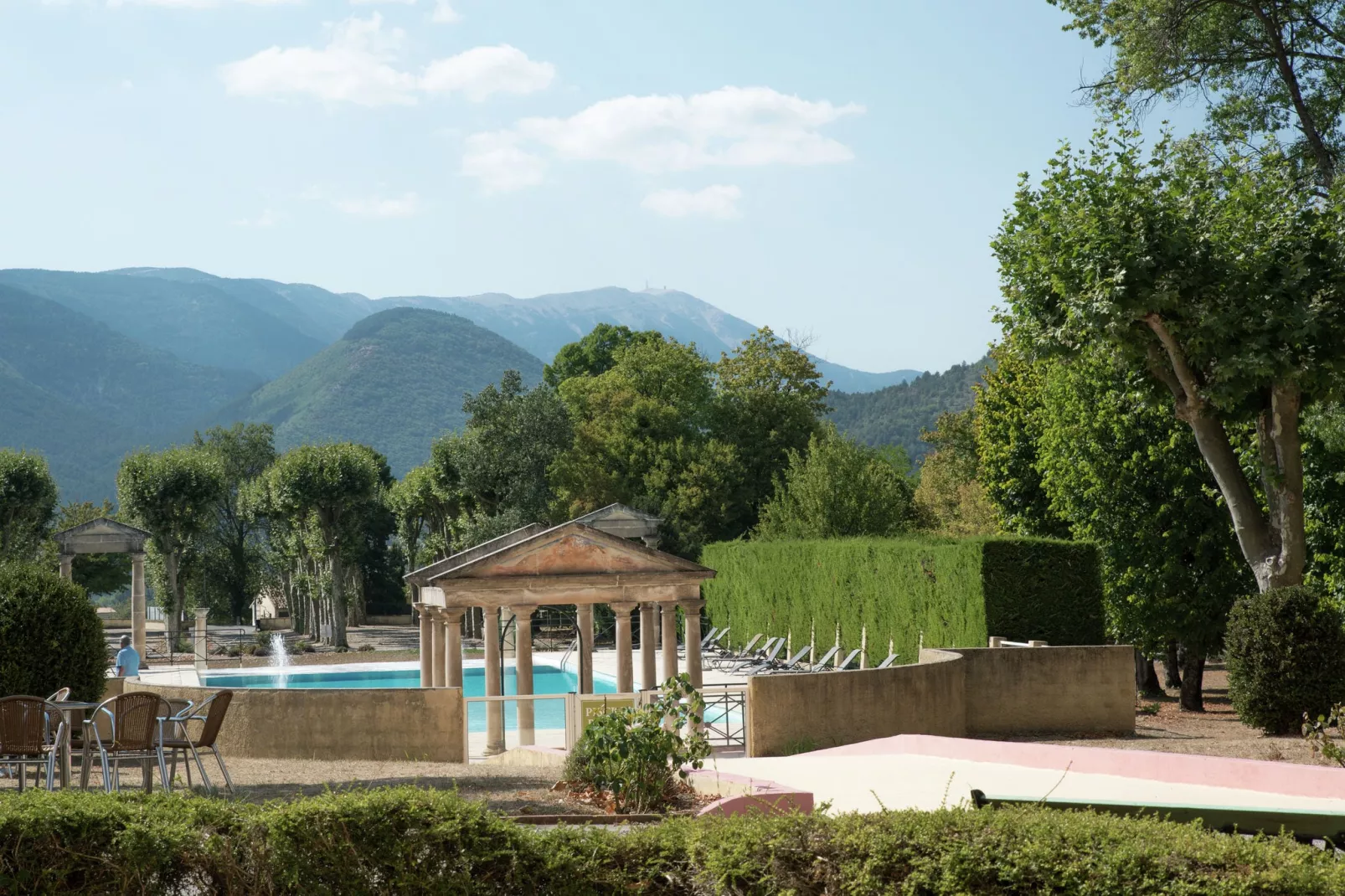 Au château près du Ventoux V-Uitzicht zomer