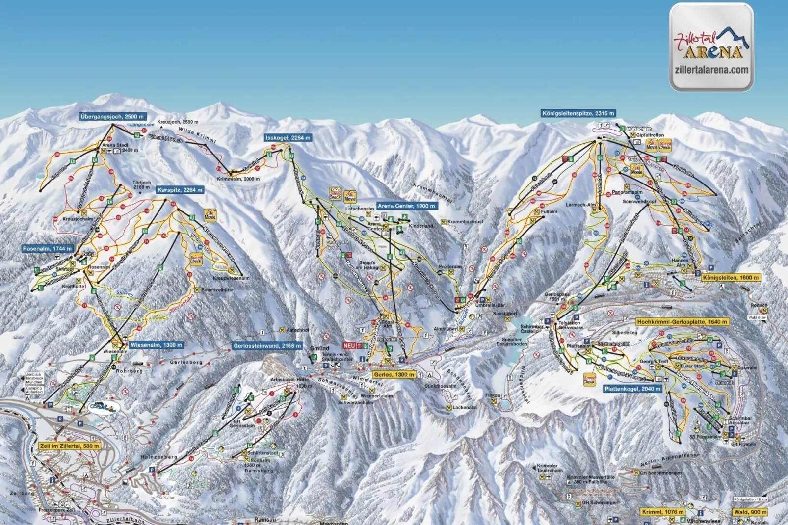 Chalet Trattenbach-Gebied winter 1km