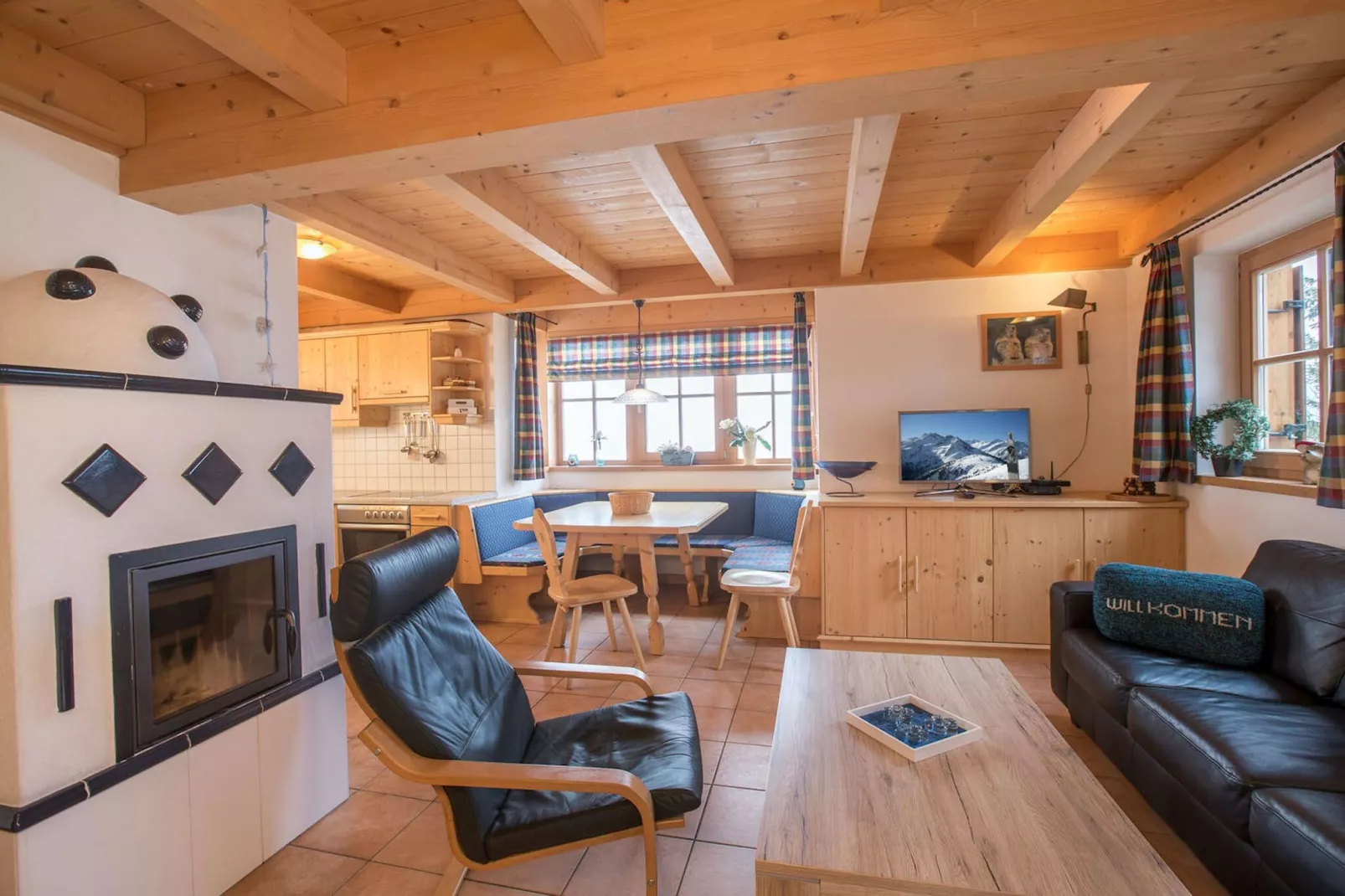 Chalets im Wald-Woonkamer