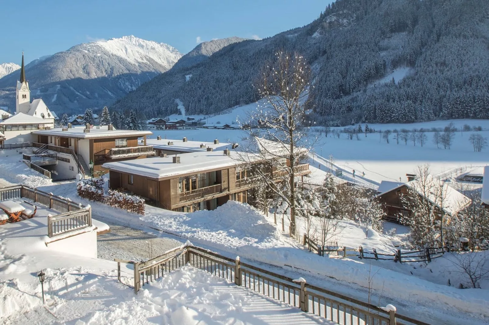 Maisonnette im Wald-Exterieur winter