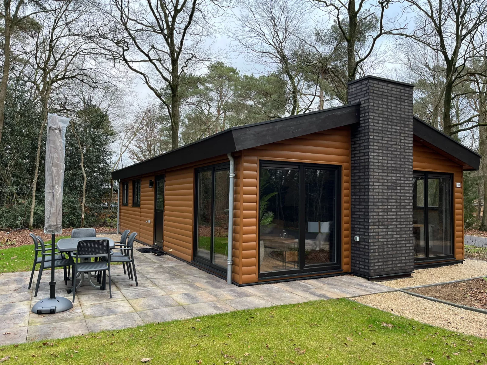 Hackfort Hottub-Buiten