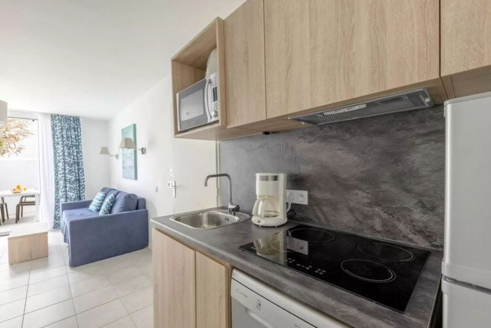 Appartement in Rivedoux-Plage met gedeelde fitness-Keuken
