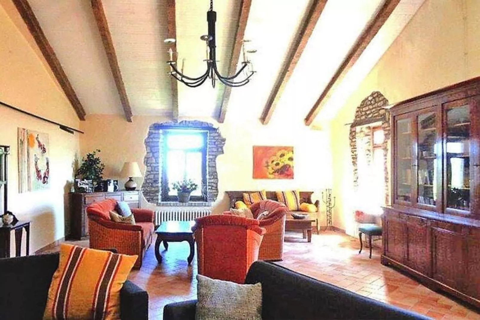 Villa Ca' Piero, Urbino-max. 12 pax-Woonkamer