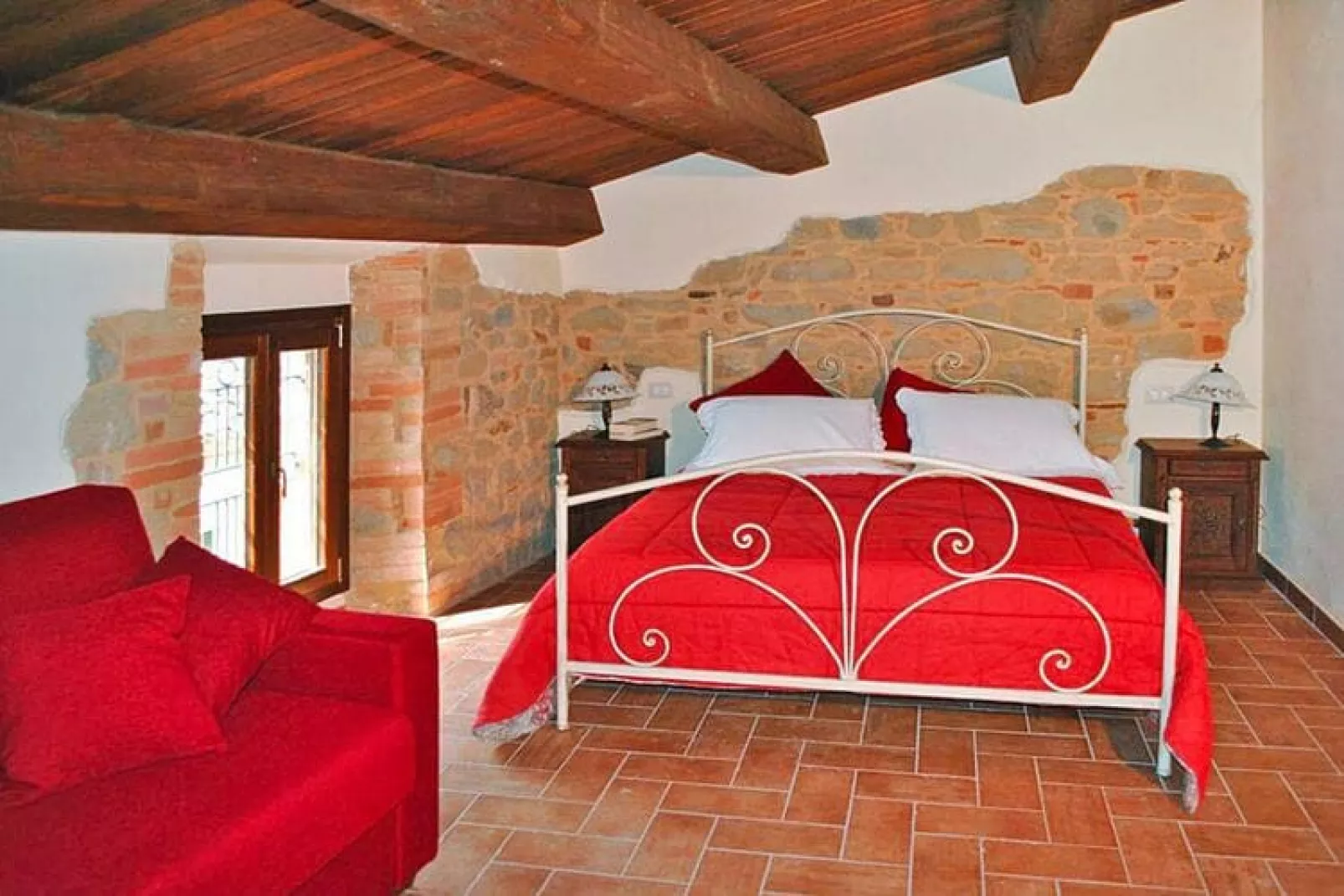 Agri-tourism La Filomena Montefortino - La Sera-Slaapkamer