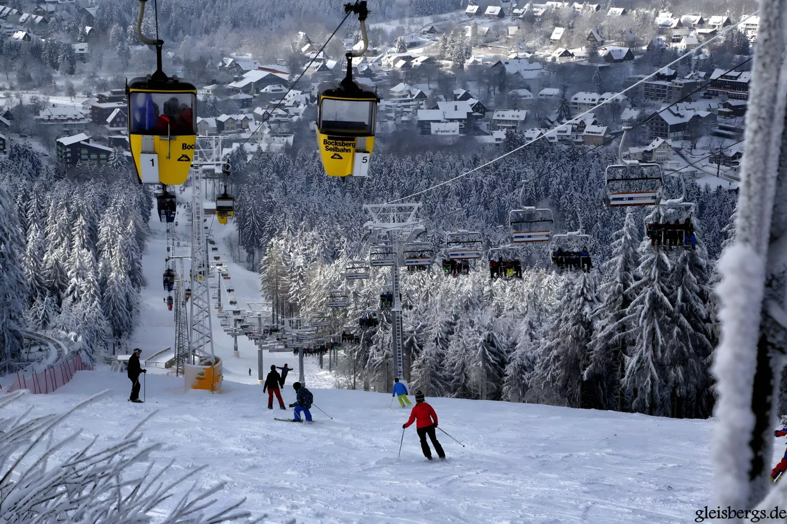 Ferienwohnung Bockwiese-Hahnenklee-Gebied winter 1km