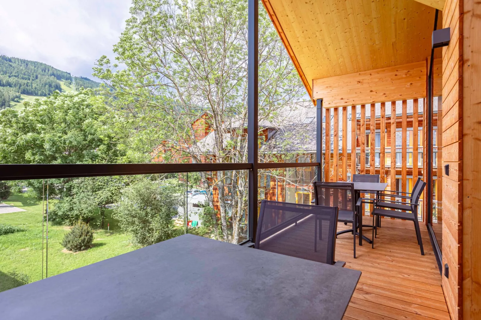 Kreischberg Pool Villen 2b-Terrasbalkon
