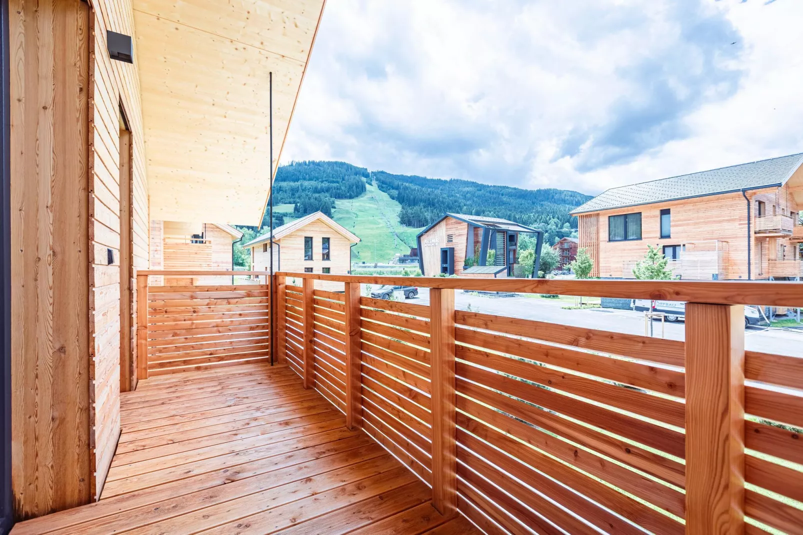 Kreischberg Pool Villen 5a-Terrasbalkon