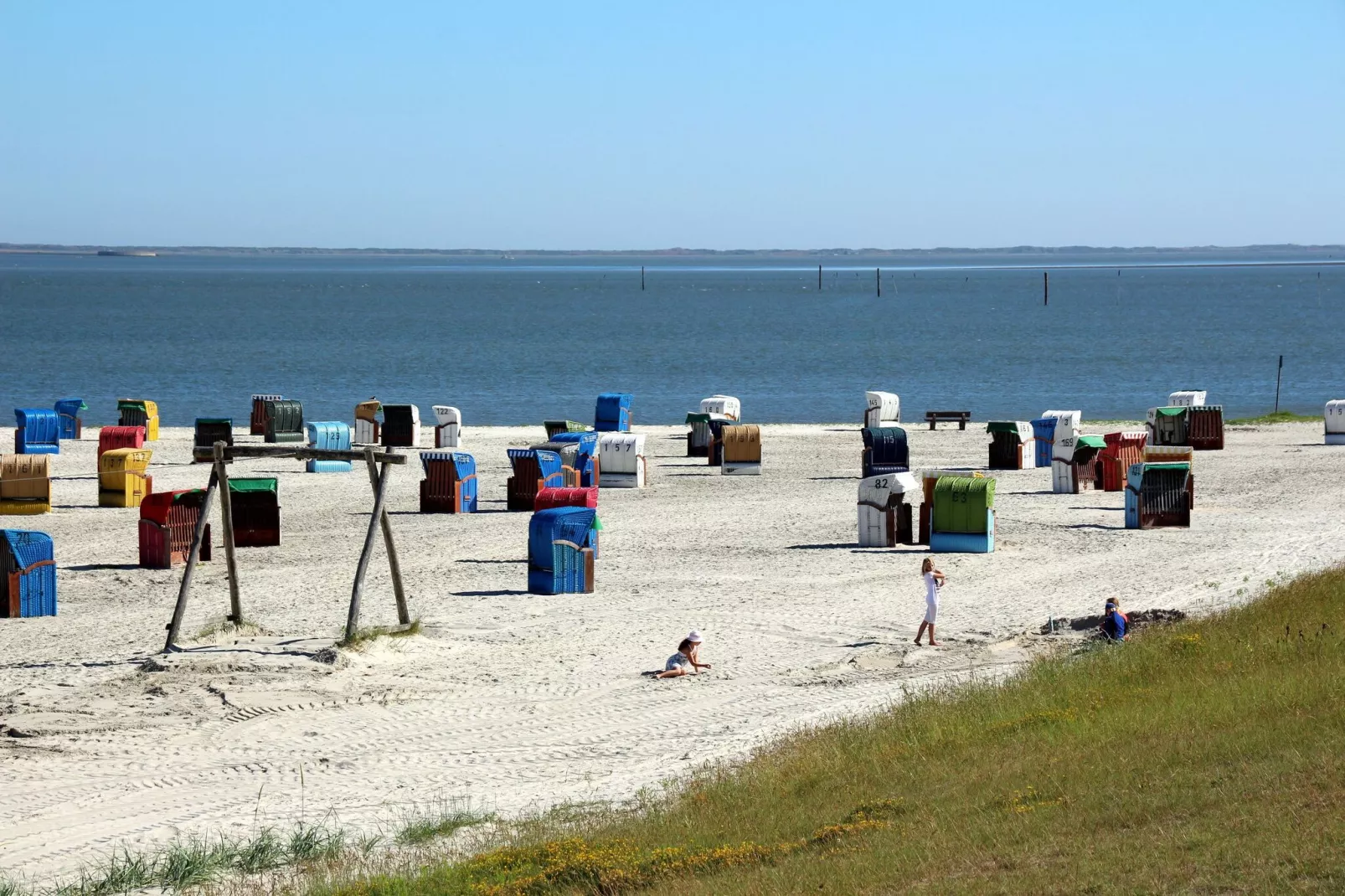 Sandbank 54-Gebieden zomer 1km