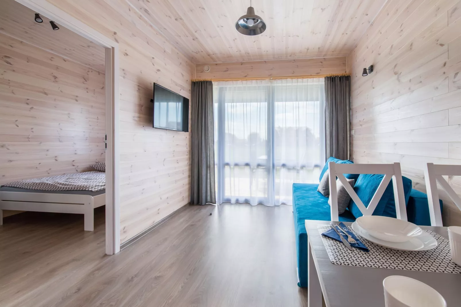 Holiday bungalows in Krynica Morska-Woonkamer