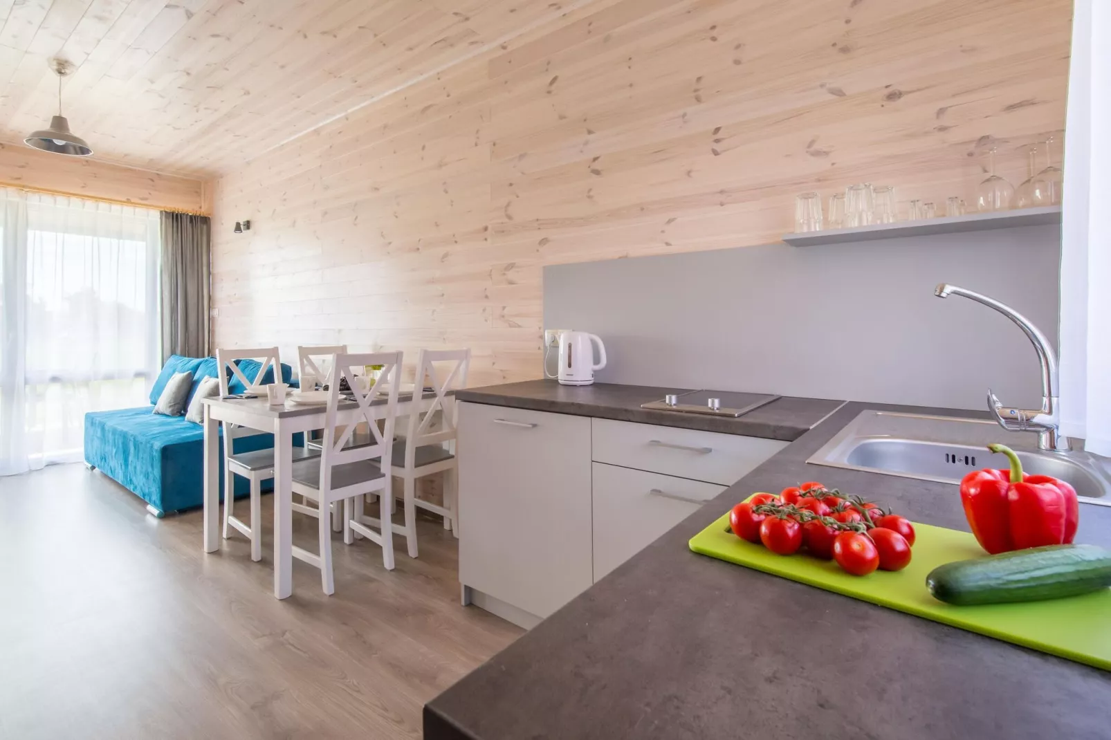 Holiday bungalows in Krynica Morska-Woonkamer