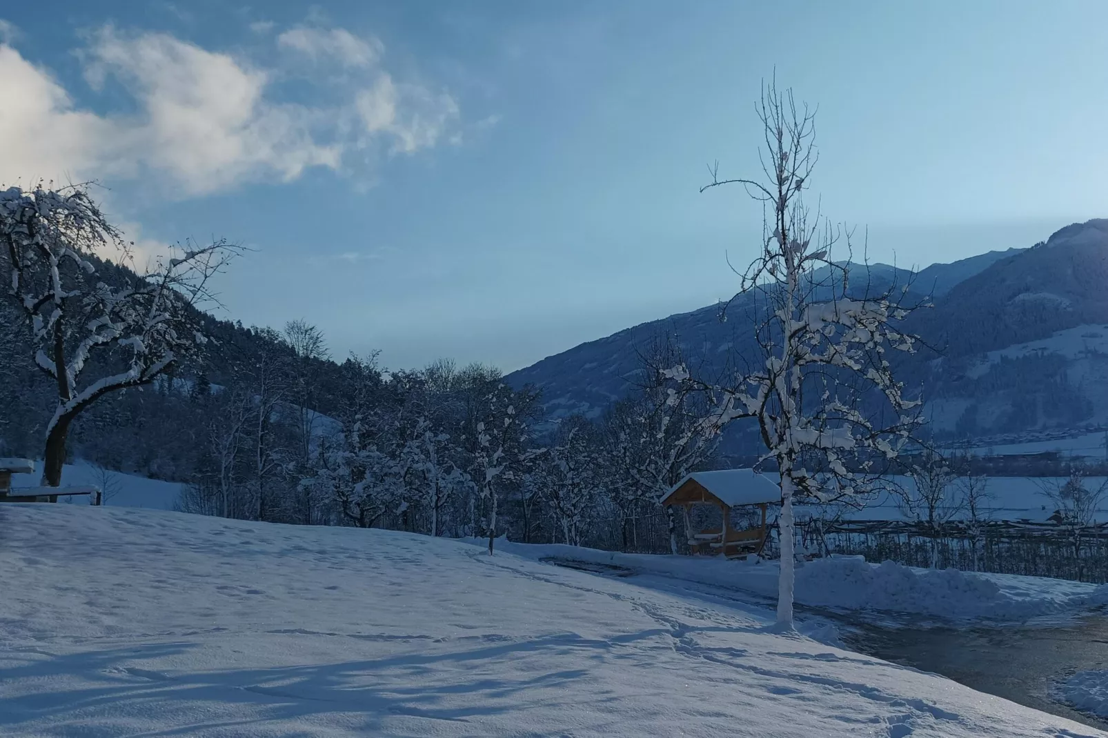 Steinachhof-Uitzicht winter