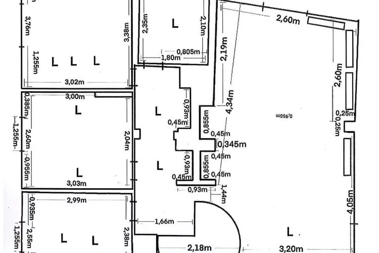 Wohnung Bi de Wyk D1A 5 Personen-Plattegrond