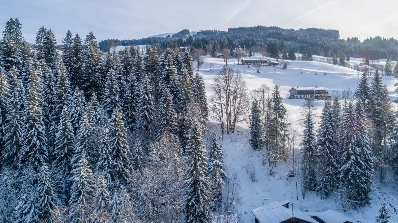 Blick auf den Rettenstein Top 1 und 2-Gebied winter 1km