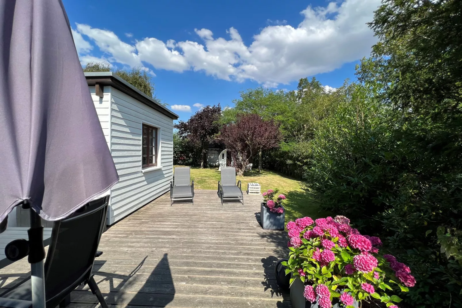 Reihenhaus in Hedwigenkoog-Buitenkant zomer