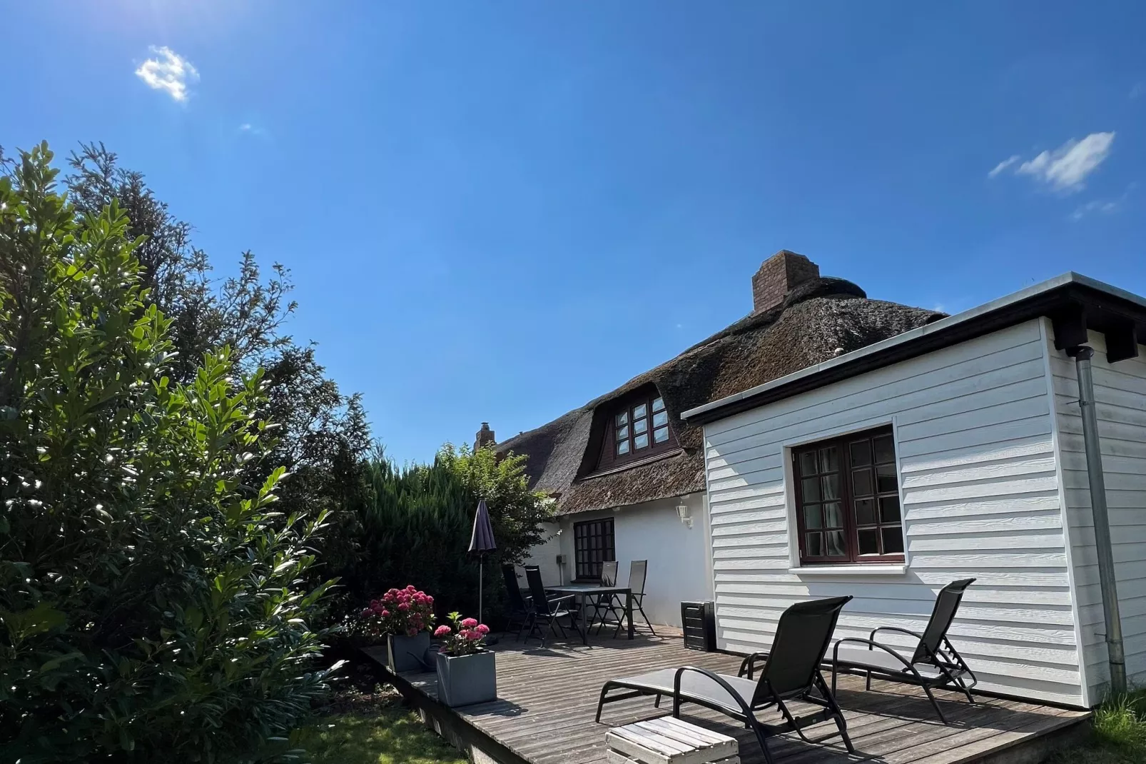 Reihenhaus in Hedwigenkoog-Buitenkant zomer