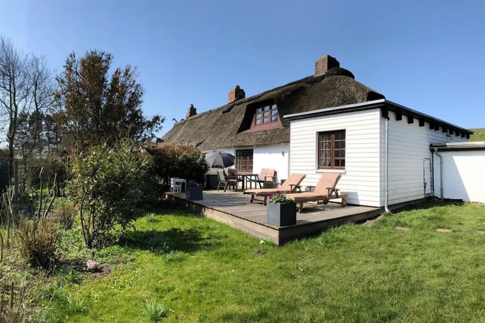 Reihenhaus in Hedwigenkoog-Buitenkant zomer