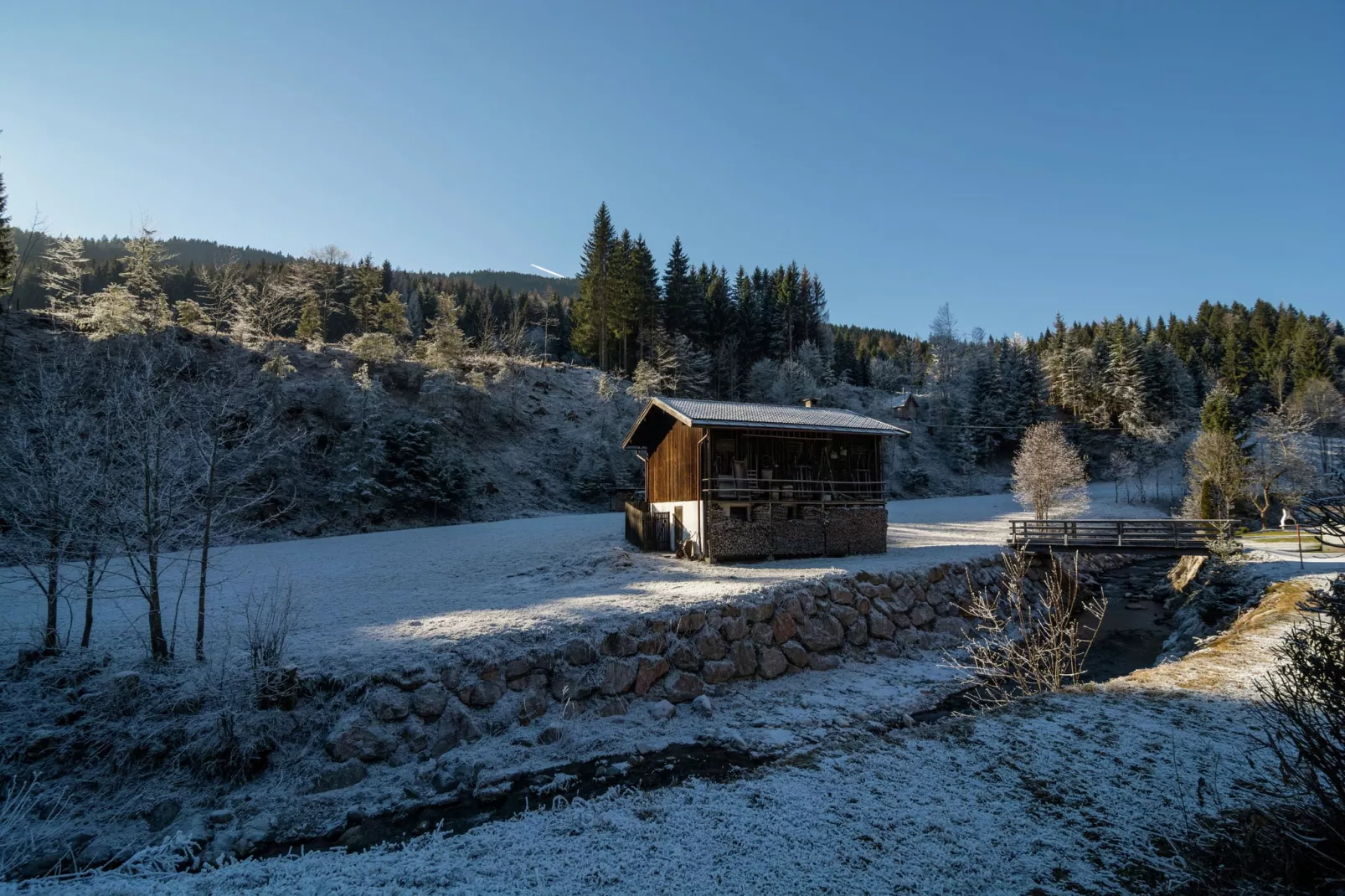 Haus Weissbach-Gebied winter 1km