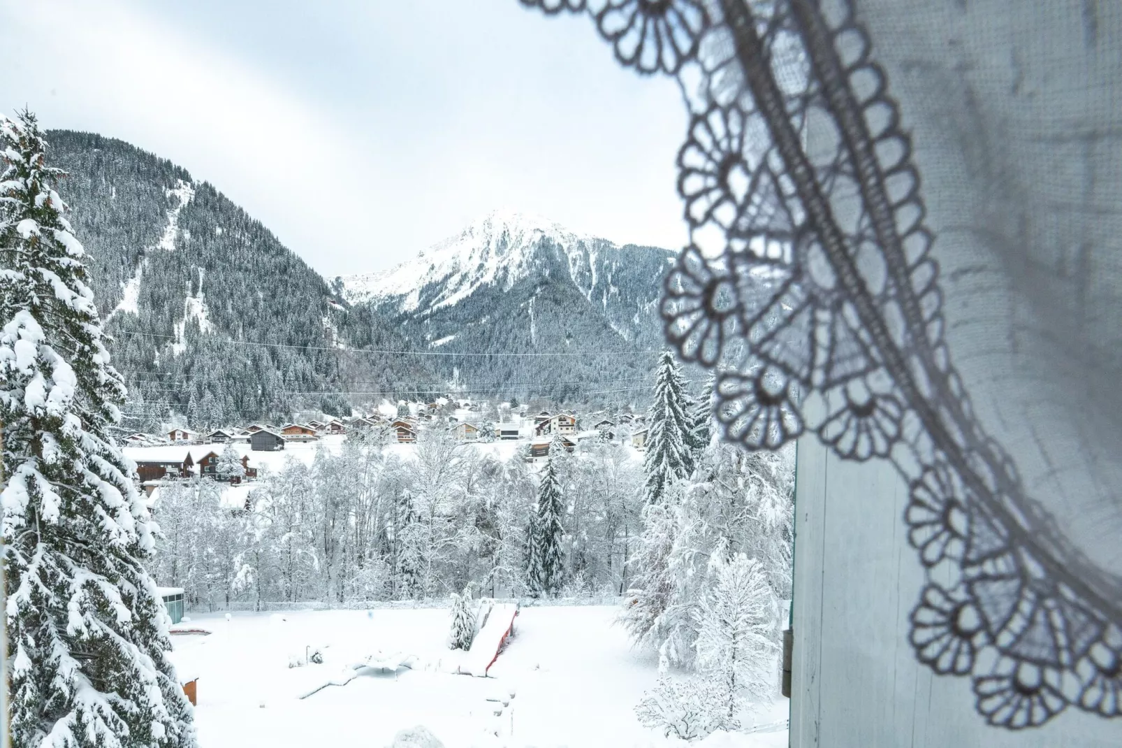 Ferienhaus Bodnerhof-Uitzicht winter