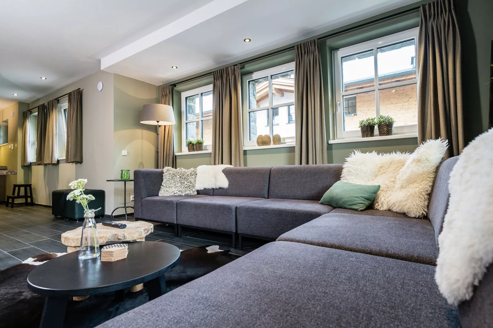 Chalet Schneeloewe XL-Woonkamer