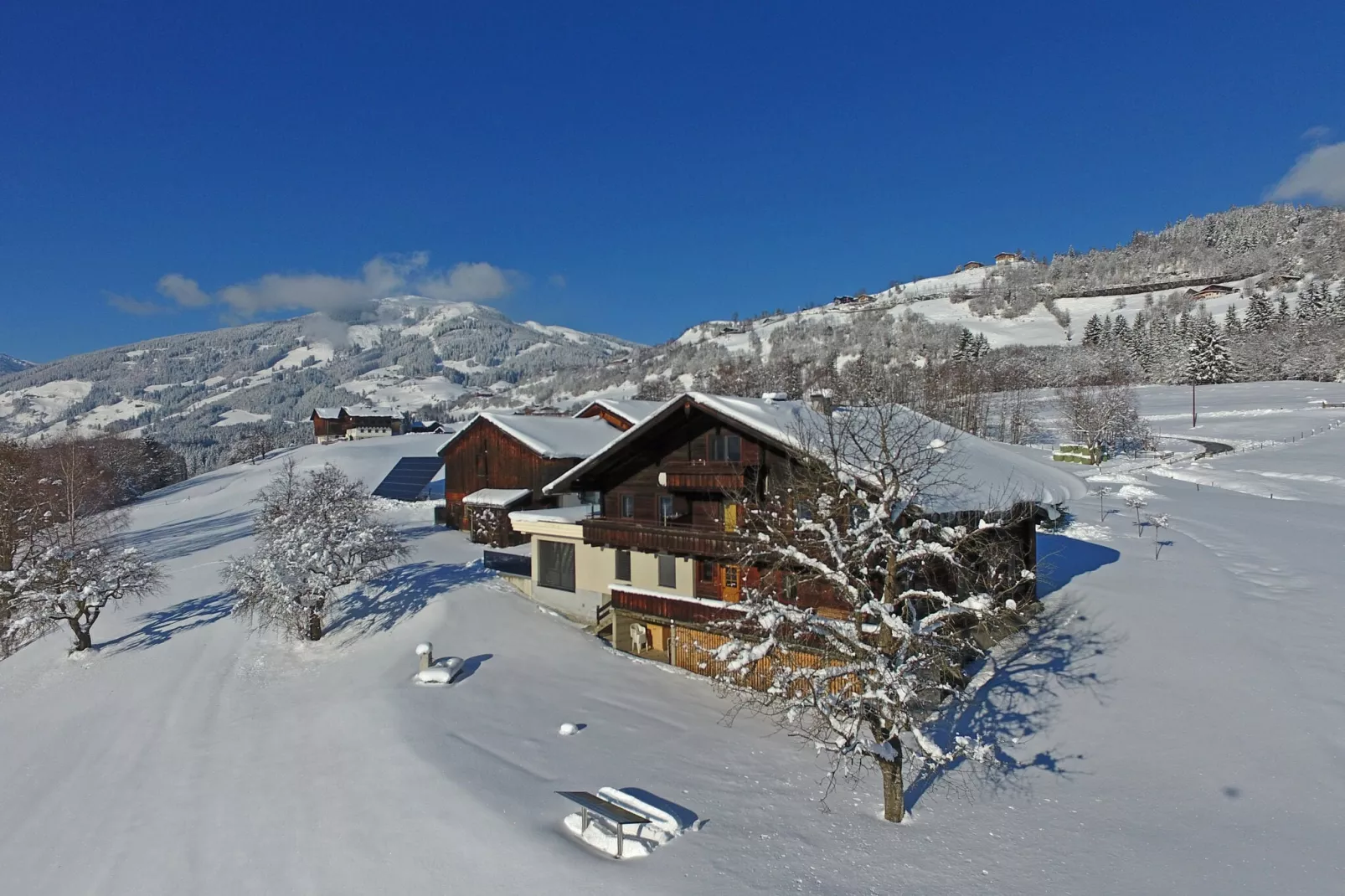 Gut Vorderstallberg-Uitzicht winter