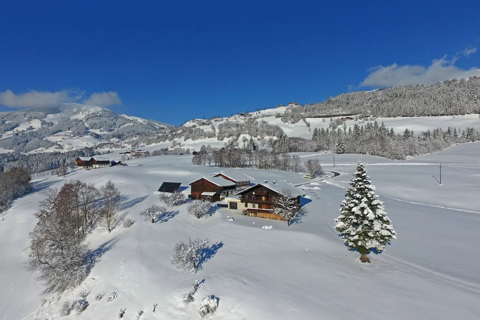 Gut Vorderstallberg-Uitzicht winter