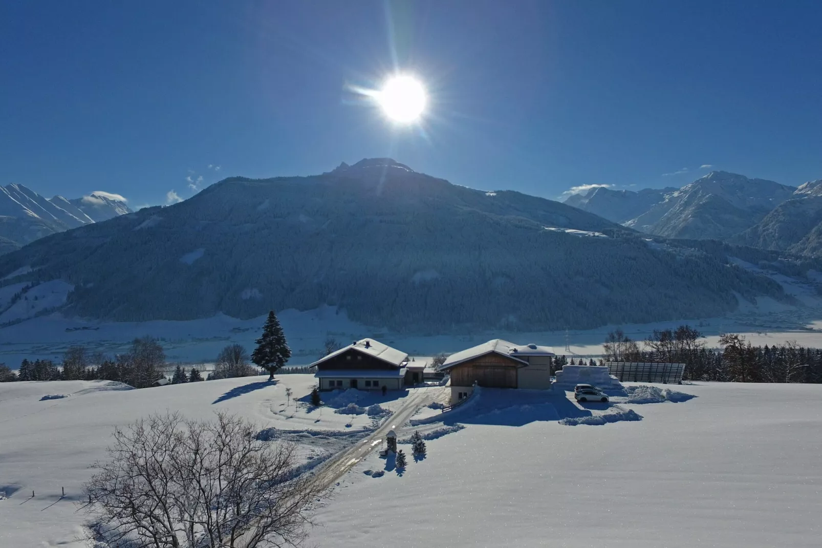 Gut Vorderstallberg-Uitzicht winter