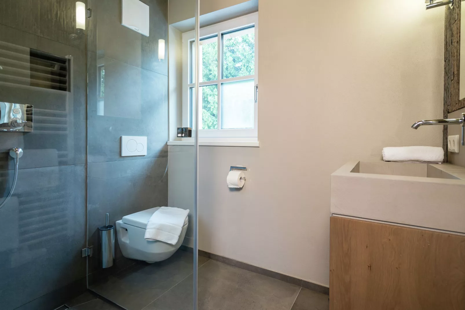 Chalet Schneeloewe XL-Badkamer