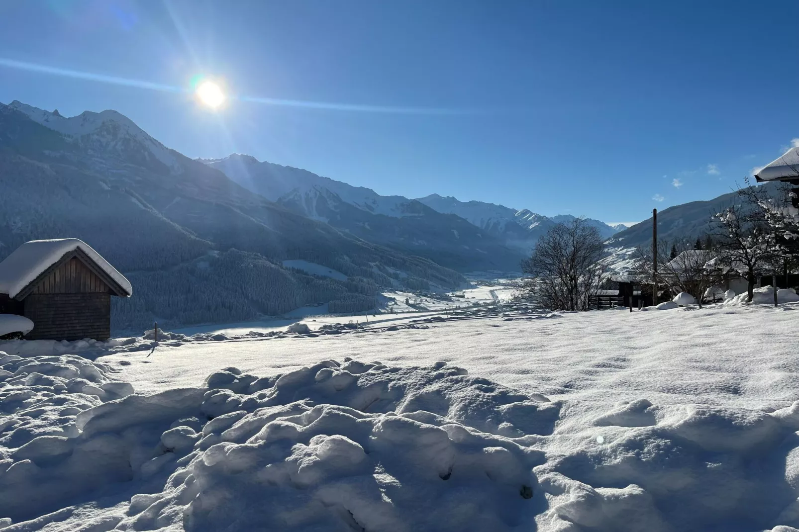 Bauernhaus Stoanerbauer-Uitzicht winter