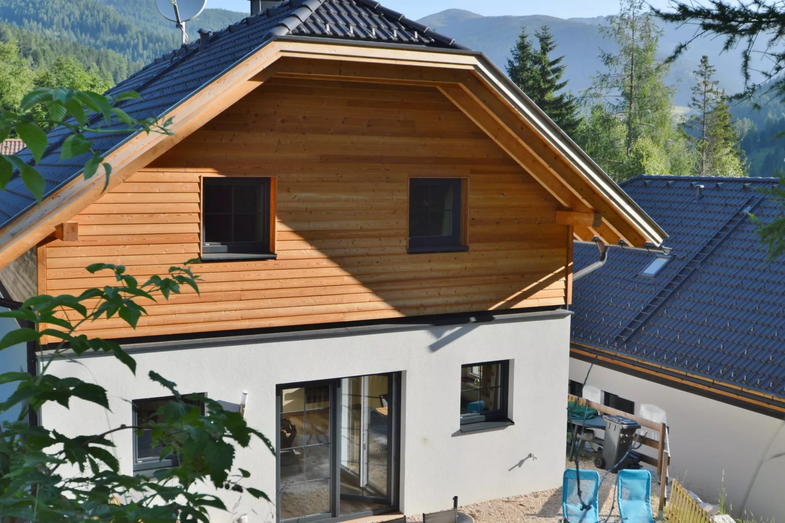 Chalet Ahorn Bad Kleinkirchheim-Buitenkant zomer