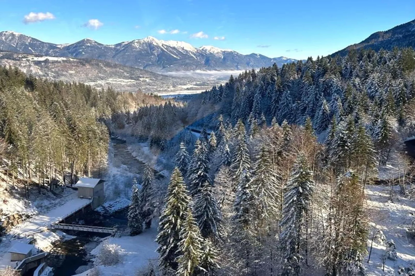 Chalet semi-detached Obermöschach 9B-Gebied winter 5km