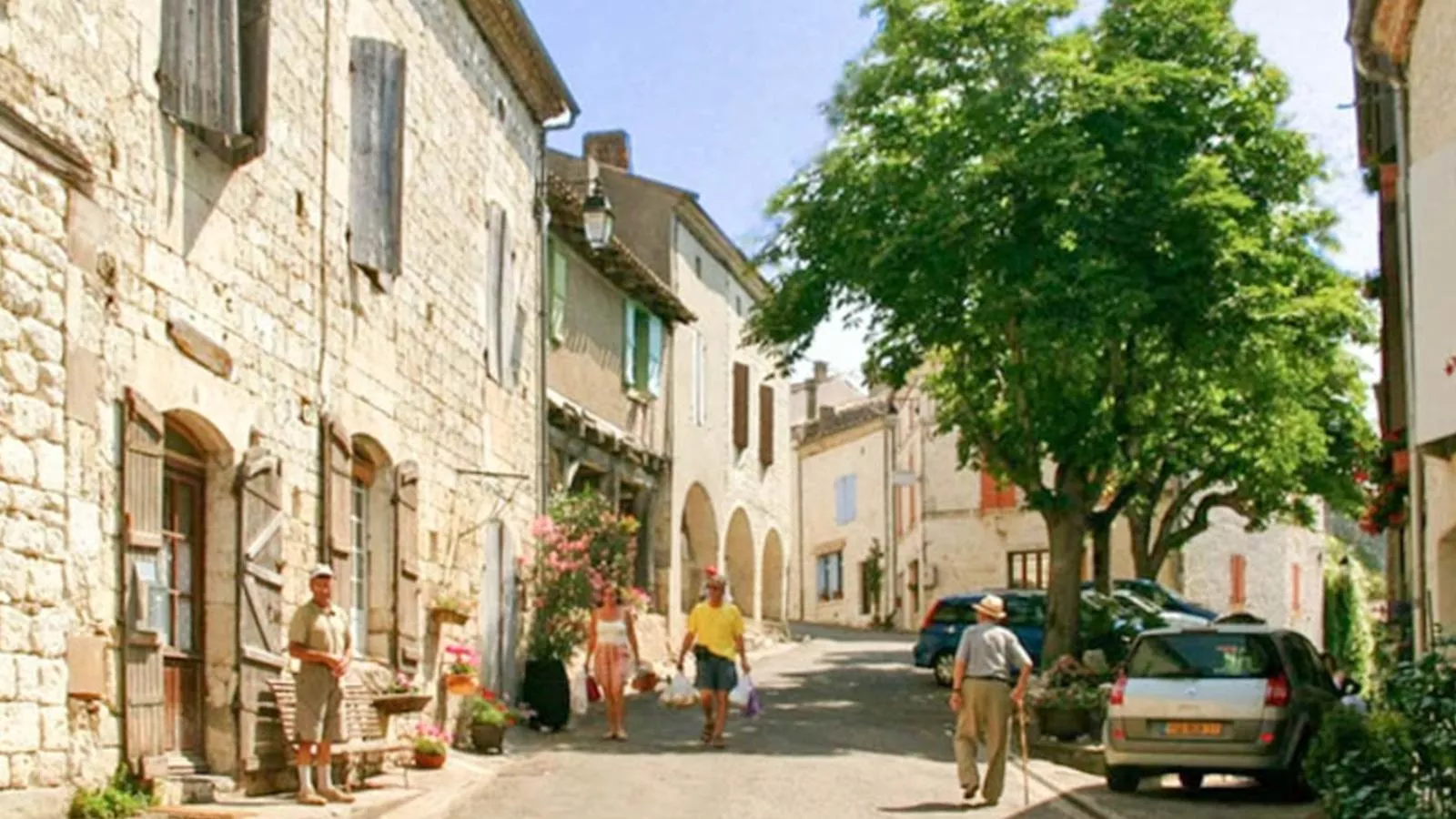 Les Roches de Roquecor-Gebieden zomer 1km