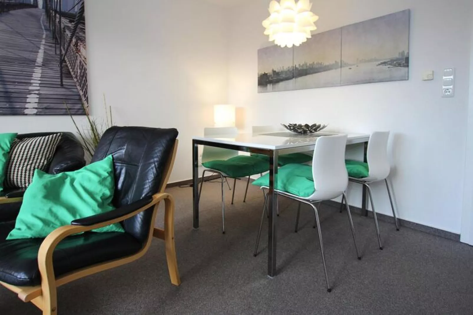 Ferienwohnung Deichglück 4 Pers-Eetkamer
