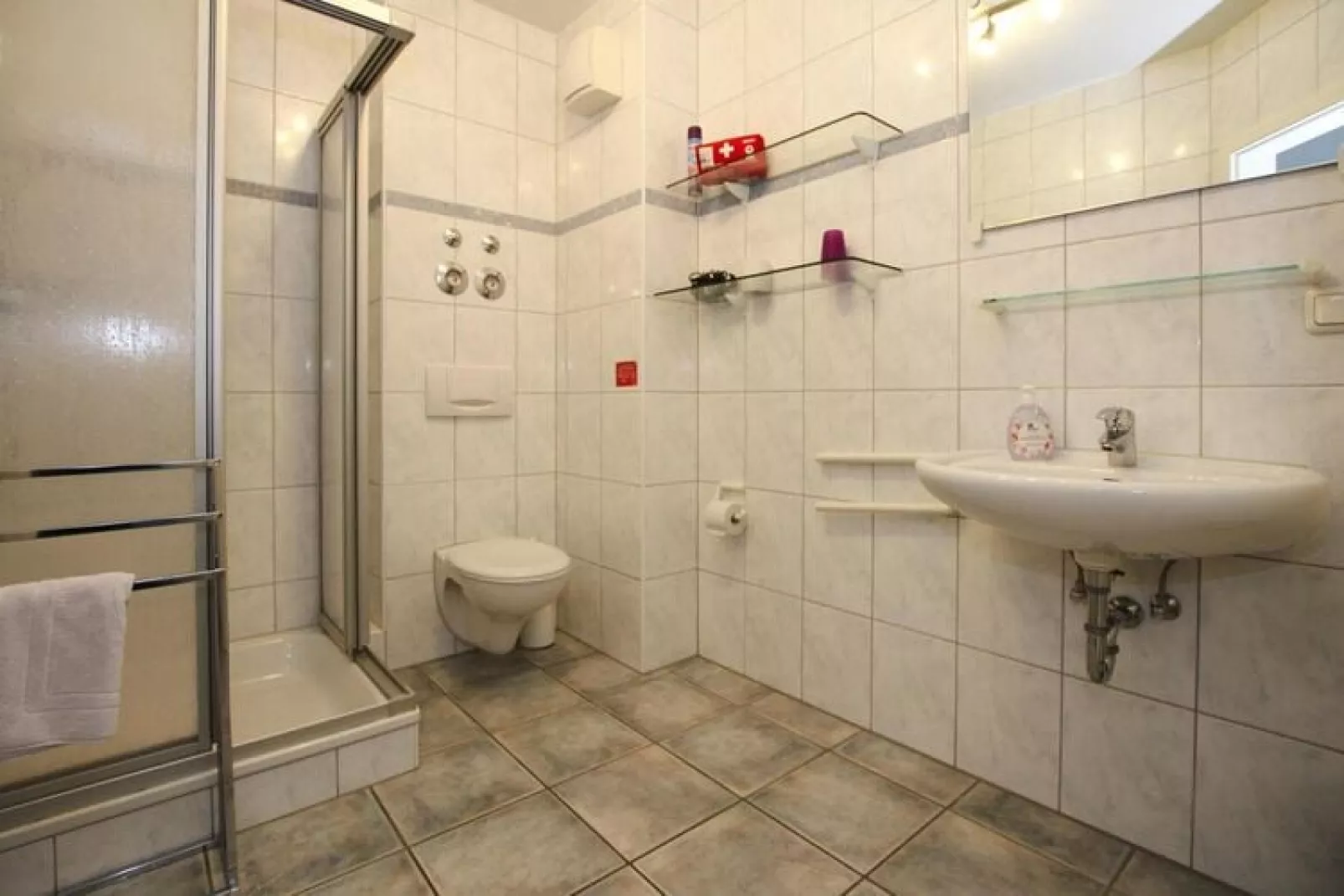 Ferienwohnung Deichglück 4 Pers-Badkamer