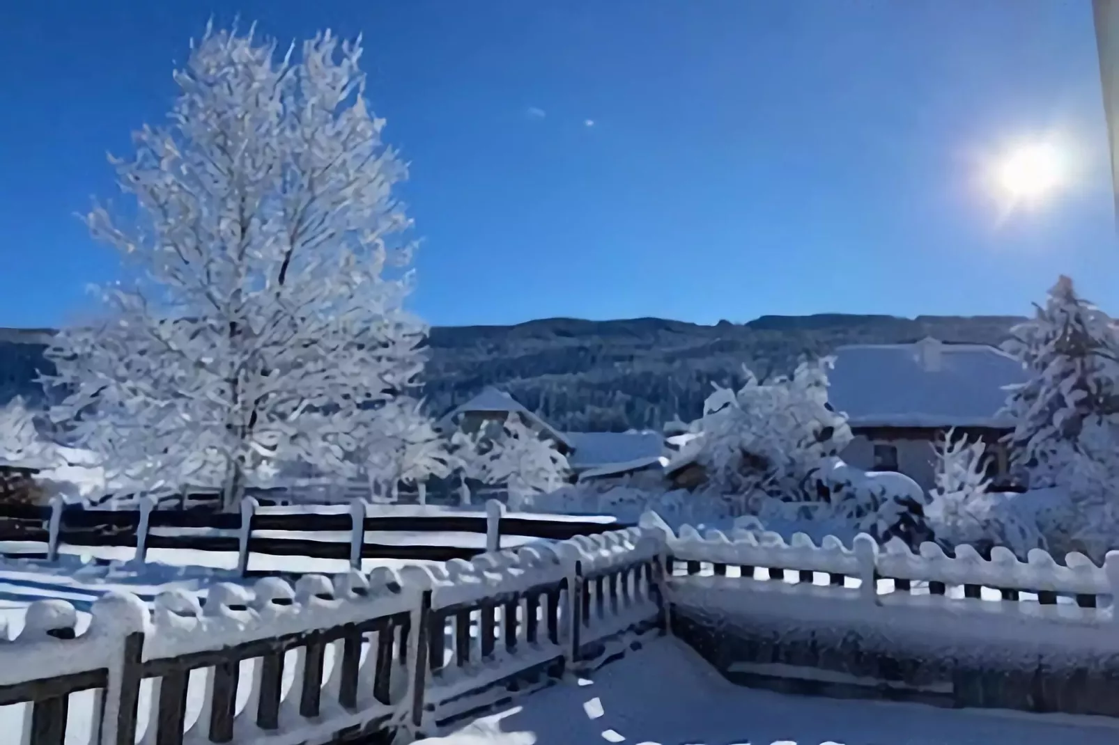 Appartement An der Piste-Tuin winter